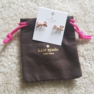 Kate Spade Skinny Bow Stud Earrings